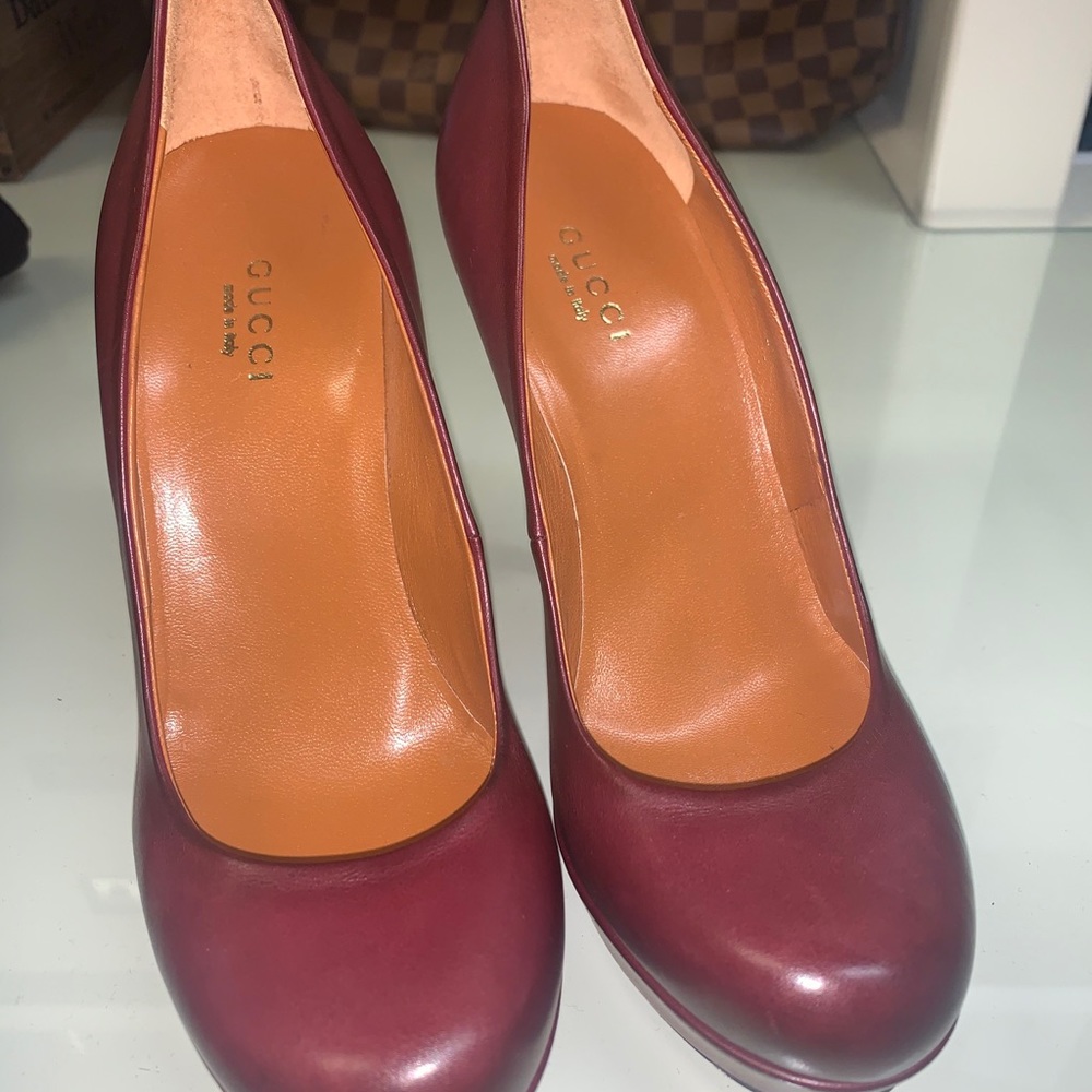 AUTH Gucci Betty Platform  Pump Heels Shoes 4 / 35